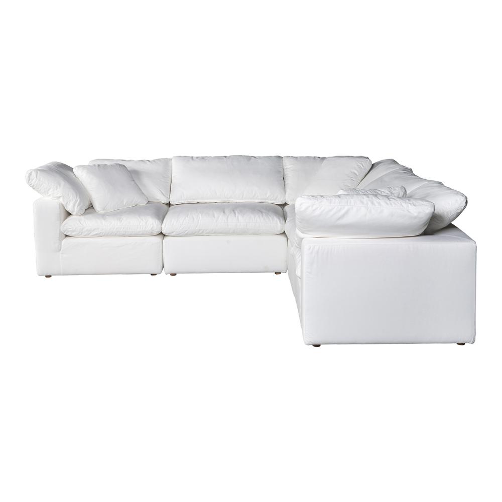 CLAY CLASSIC L MODULAR SECTIONAL LIVESMART FABRIC CREAM