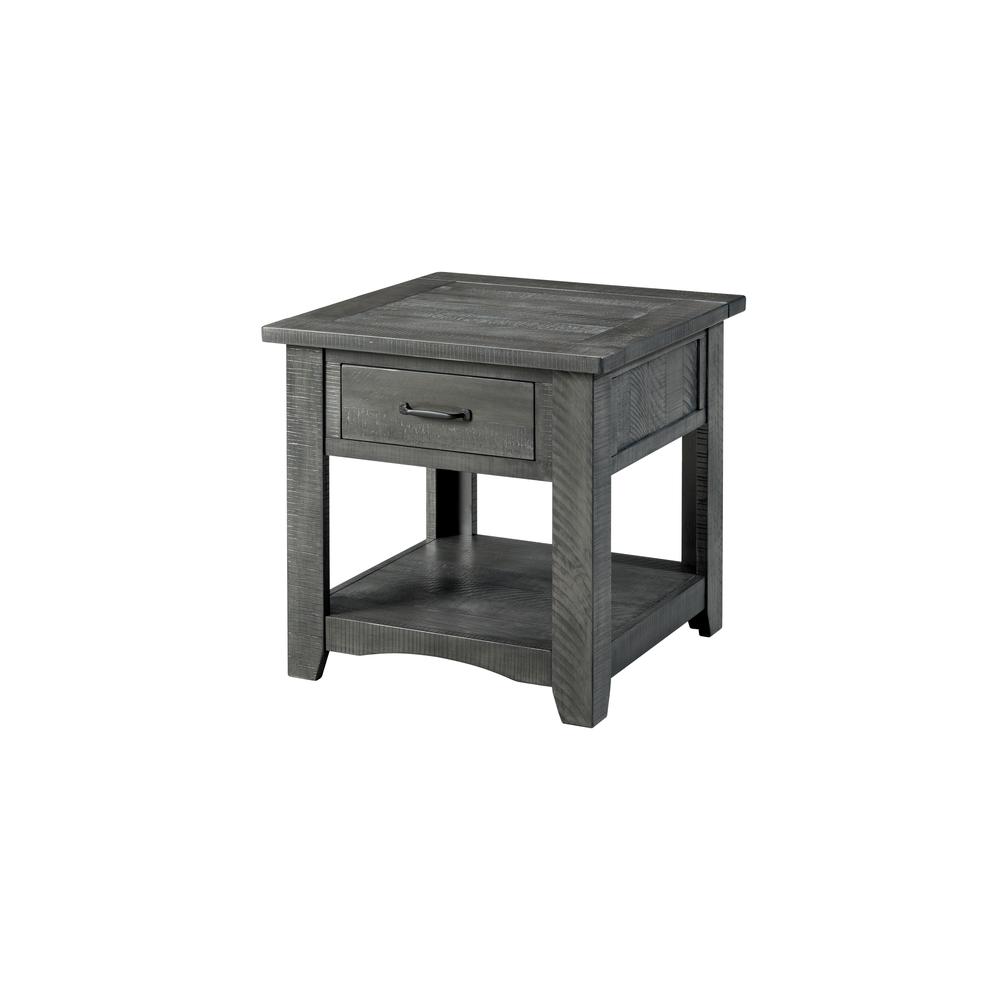 Martin Svensson Home Rustic Collection End Table, Grey