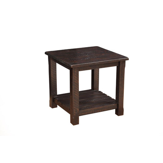 Martin Svensson Home Barn Door Collection End Table, Espresso