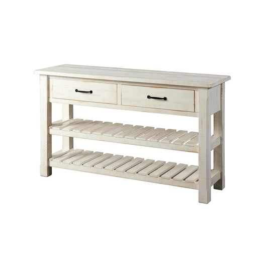 Martin Svensson Home Barn Door Collection Sofa Table, Antique White