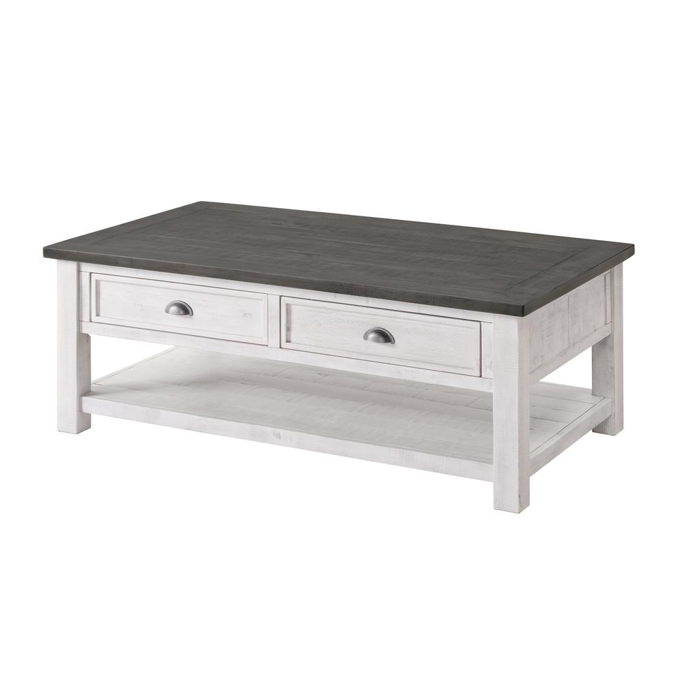 Monterey Coffee Table, White and Grey