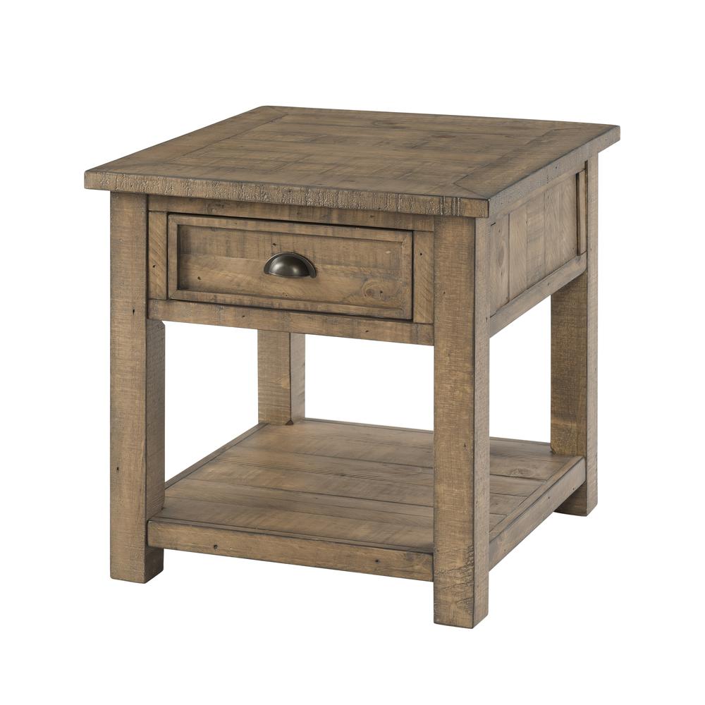 Monterey End Table, Reclaimed Natural