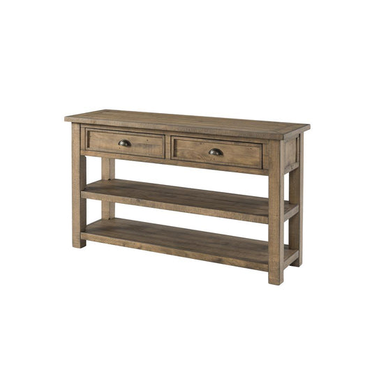 Monterey Sofa Console Table, Reclaimed Natural