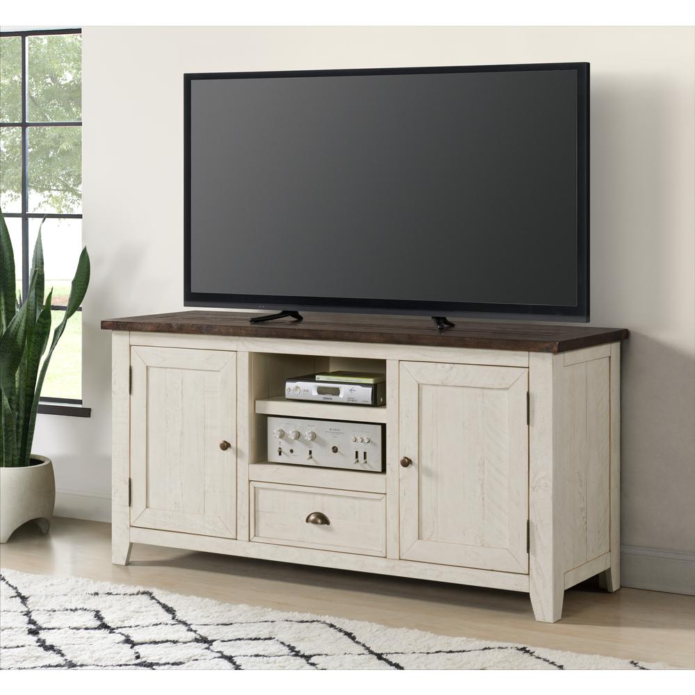 Martin Svensson Home Monterey TV Stand, Cream White and Brown