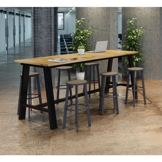 Midtown 3 x 6 FT Multipurpose Table, Barnwood Finish, Standard Height