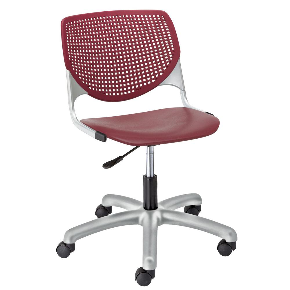 KOOL Poly Task Chair, Burgundy