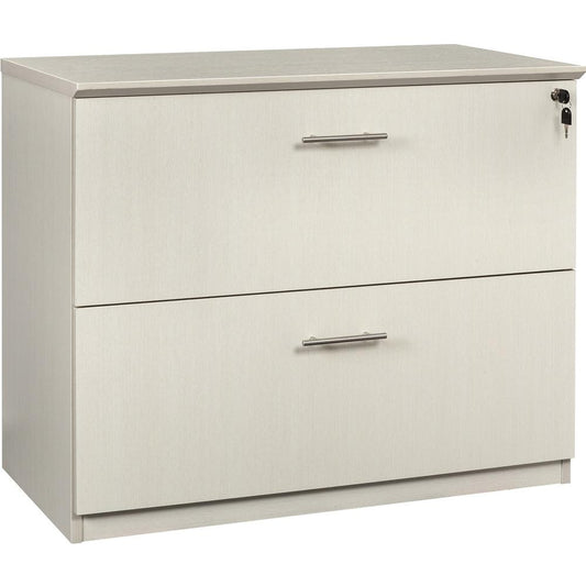 Safco Medina Textured Sea Salt Laminate Unit - 1" Work Surface, 36" x 20"29.5" Lateral File, 0" Table Top, 11.9"9.1" Drawer - File Drawer(s) - Beveled Edge - Material: Medium Density Fiberboard (MDF)