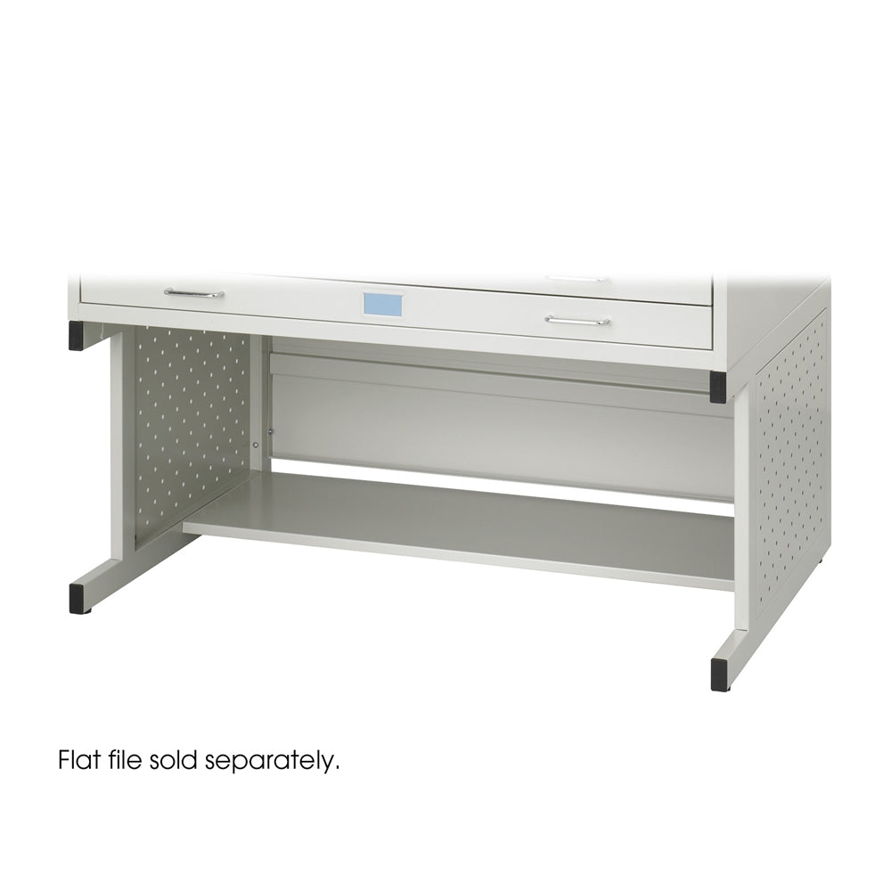 Facil Flat File High Base-Medium Light Gray