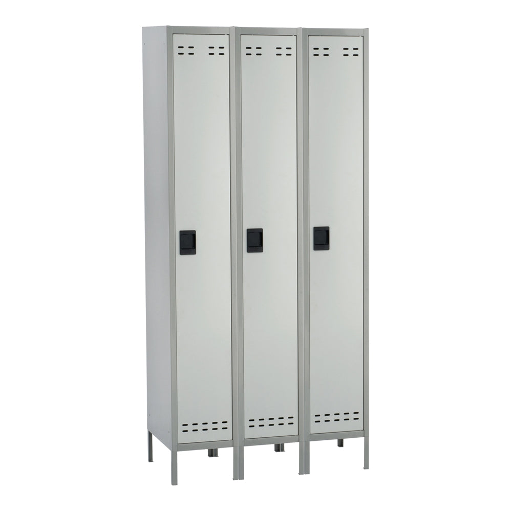 Single Tier Locker 3 Column Gray