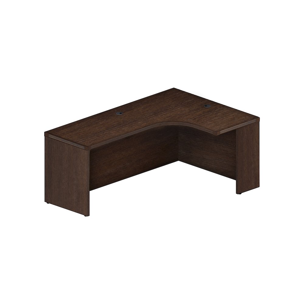 72" Right Extended Corner Table, Mocha