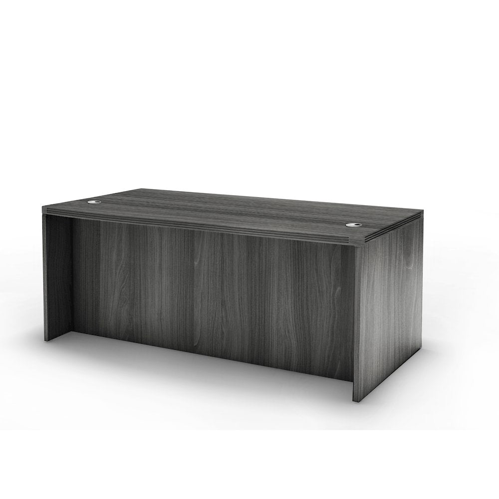 72" Rectangular Conference Desk, Gray Steel