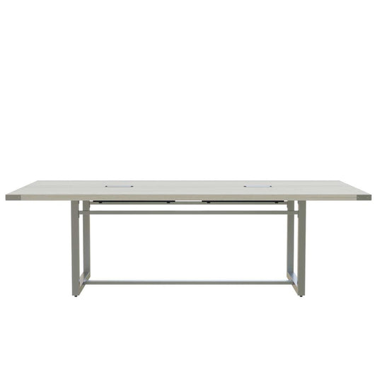 Mirella‚Ñ¢ Conference Table, Sitting-Height, 8‚Äô White Ash