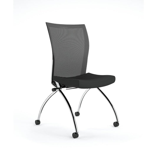 High-Back Chair No Arms - 2/Ctn, Black