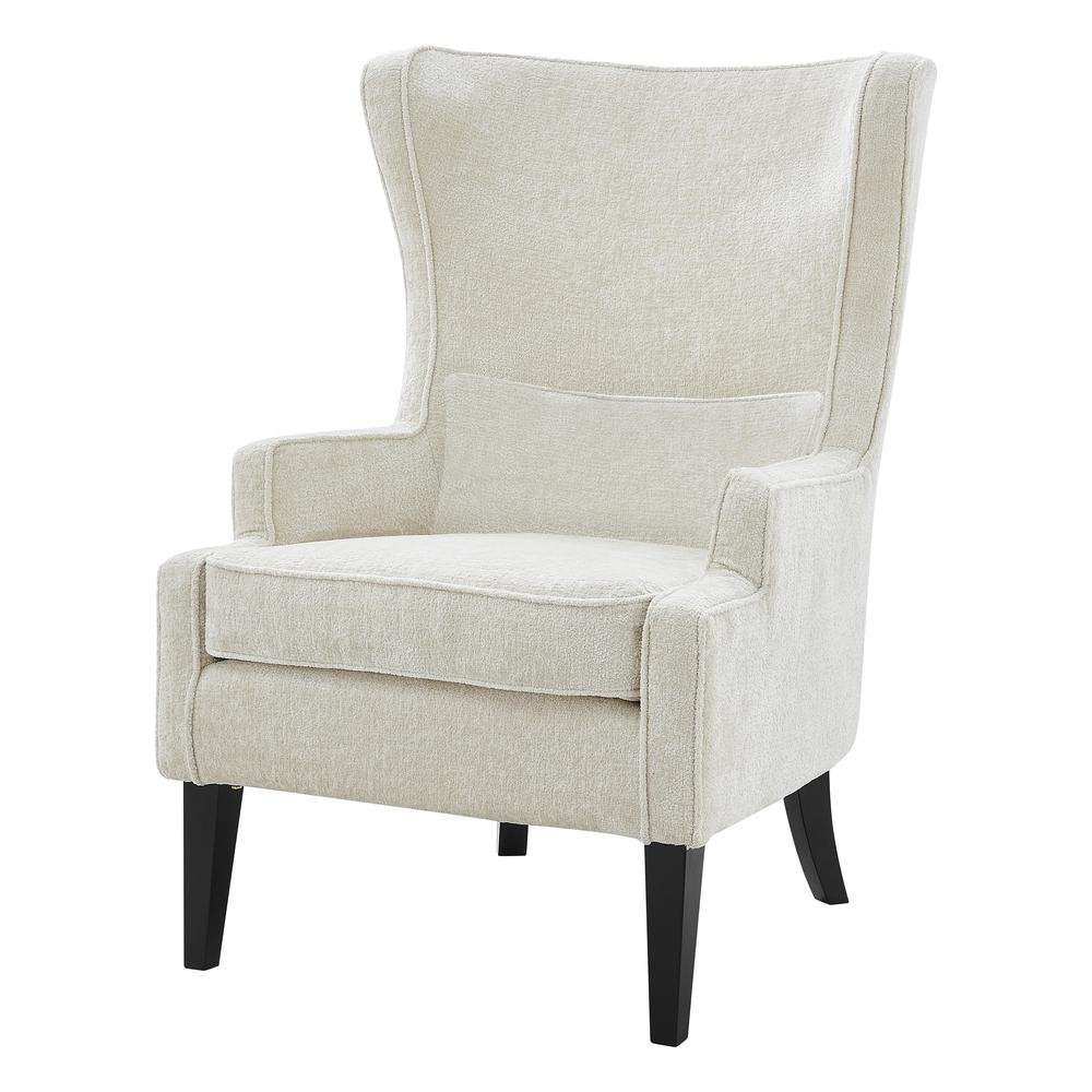 Clementine KD Fabric Wing Accent Arm Chair