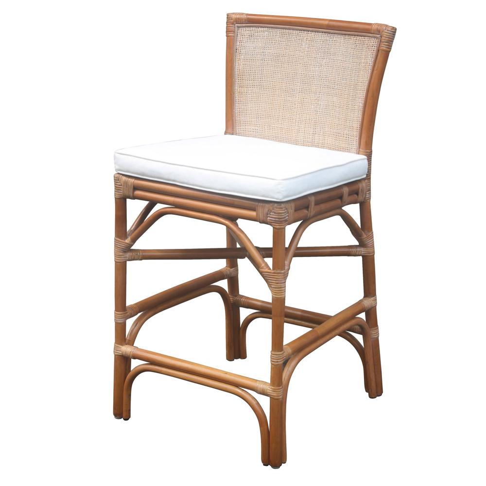 Tatum Rattan Counter Stool, (Set of 2)