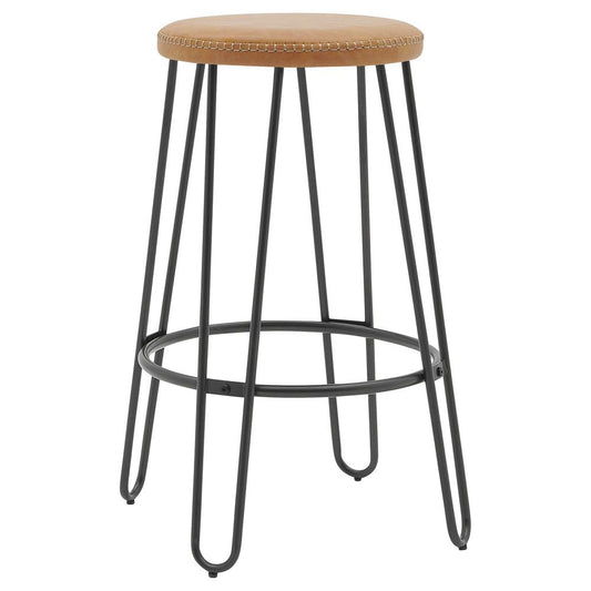 Joe KD PU Backless Stool, (Set of 2)