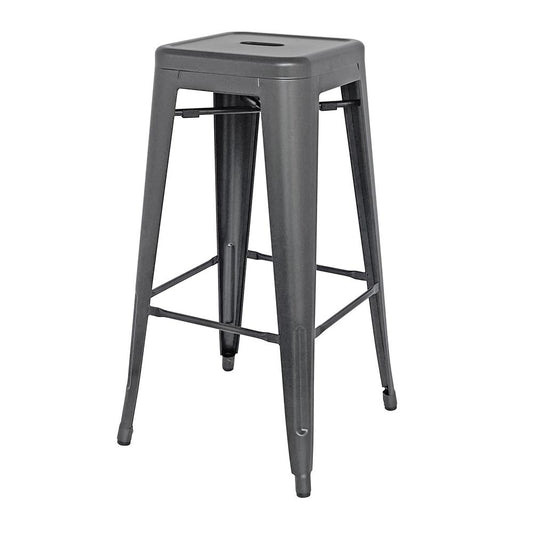 Metropolis Metal Backless Bar Stool, (Set of 4)