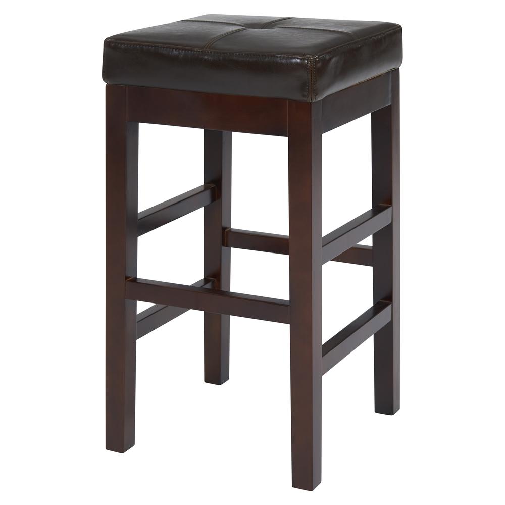 Valencia Backless Bicast Leather Counter Stool