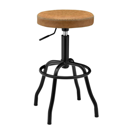 Eaton PU Leatgher Gaslift Backless Swivel Bar Stool