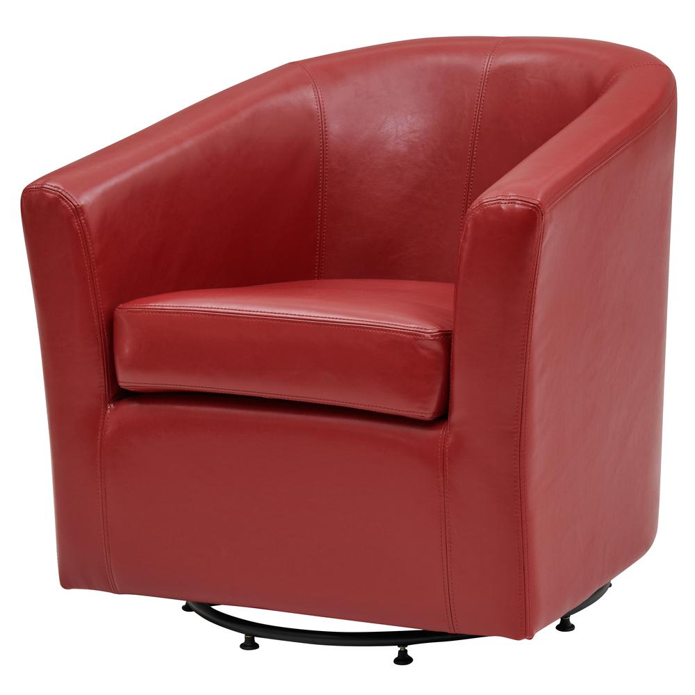 Hayden Swivel Bonded Leather Char