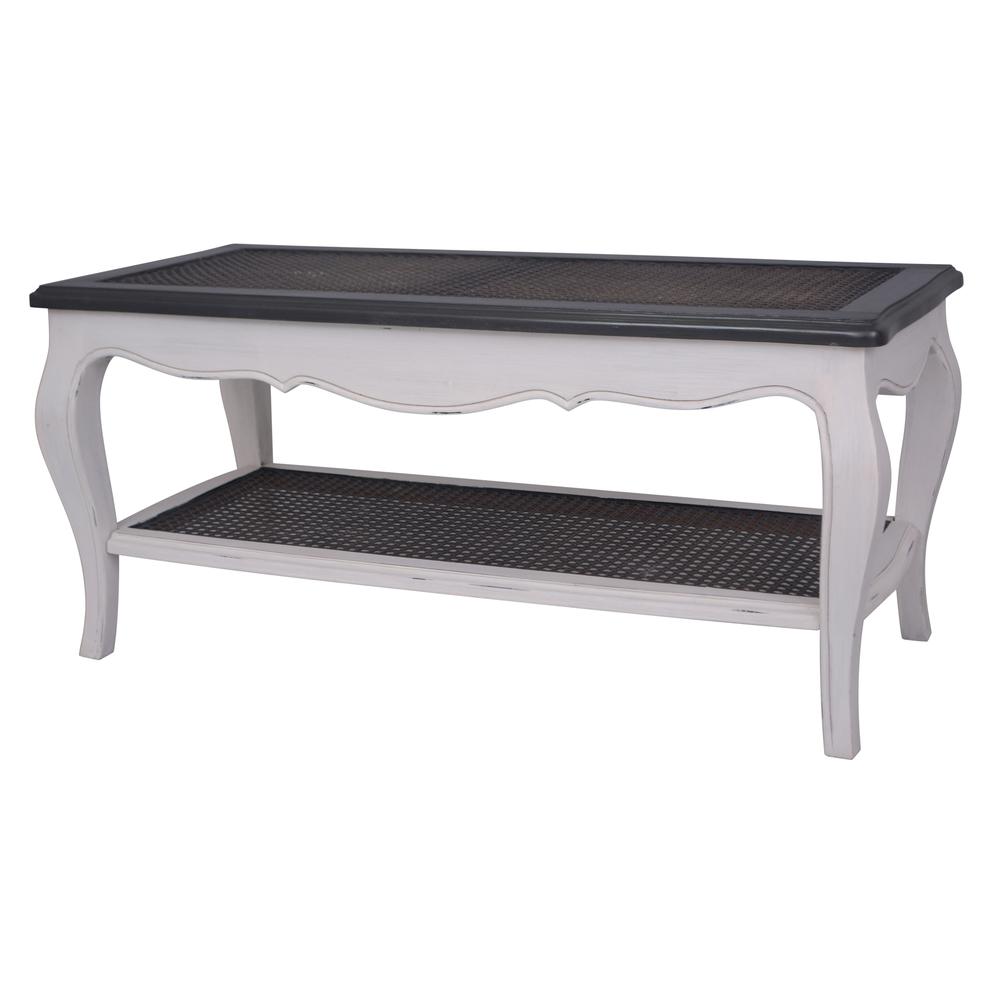 Ashbury Stradivarius Coffee Table Antique White/Black