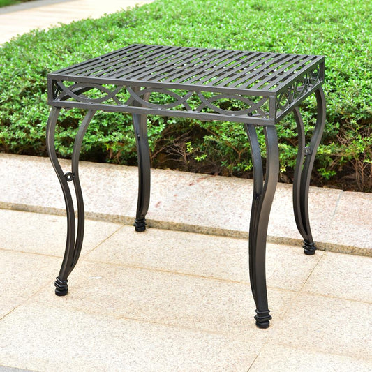 Segovia Iron 22-inch Square Side Table