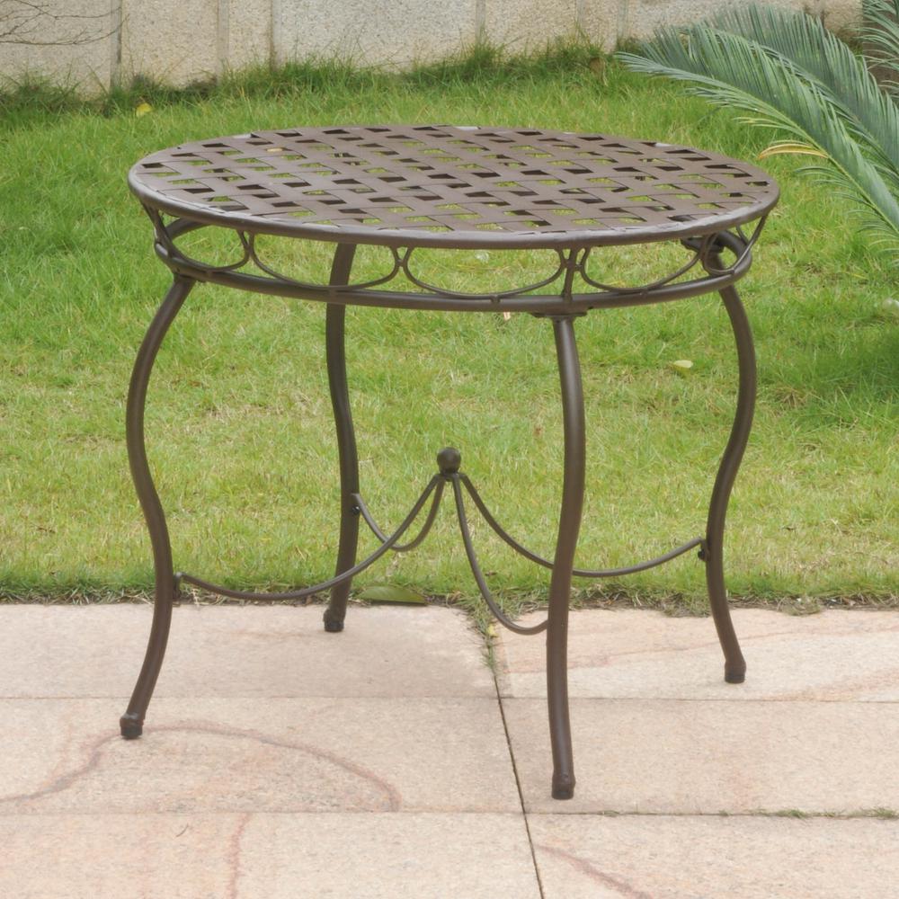 Nailhead Iron Bistro Table