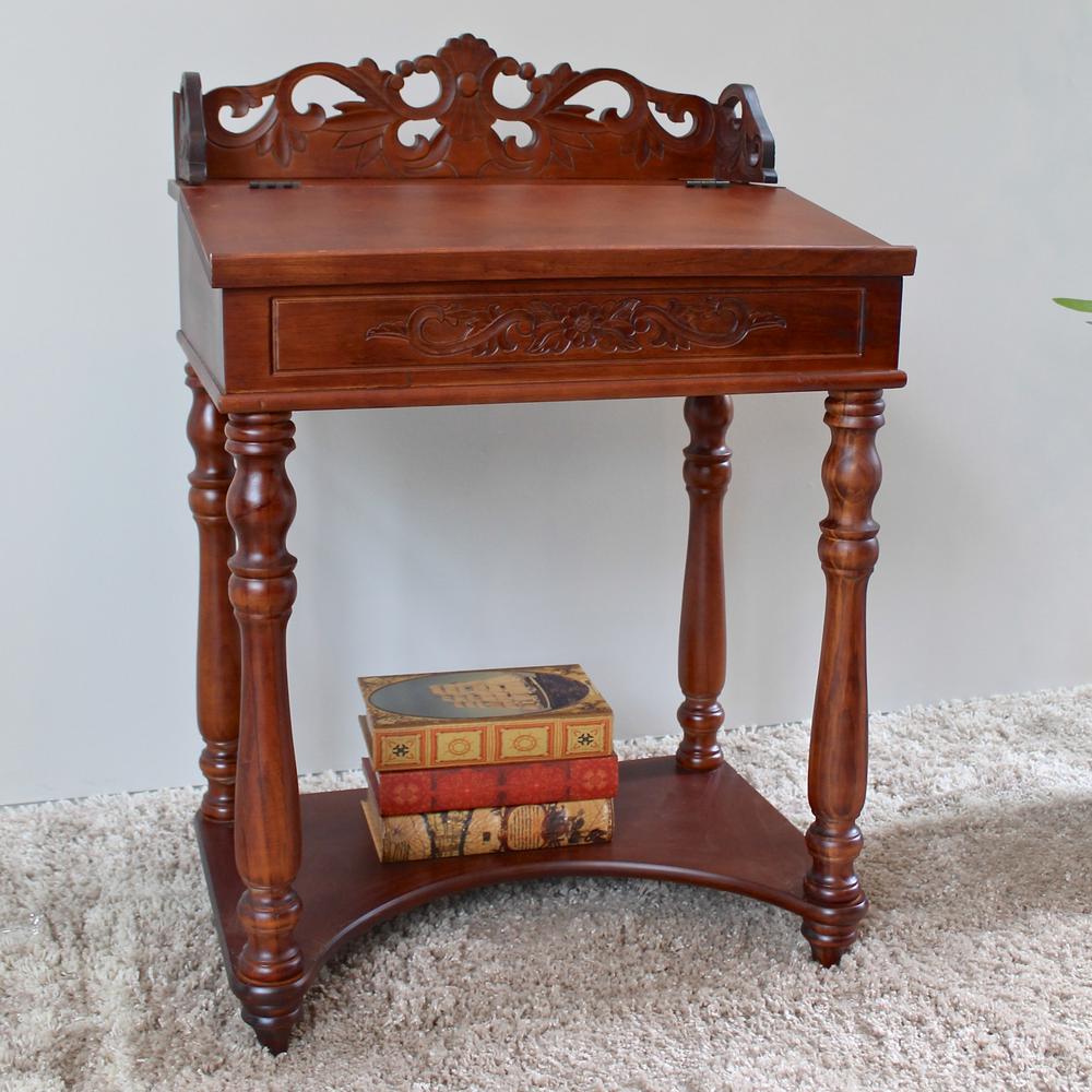 Small Carve Writing Desk