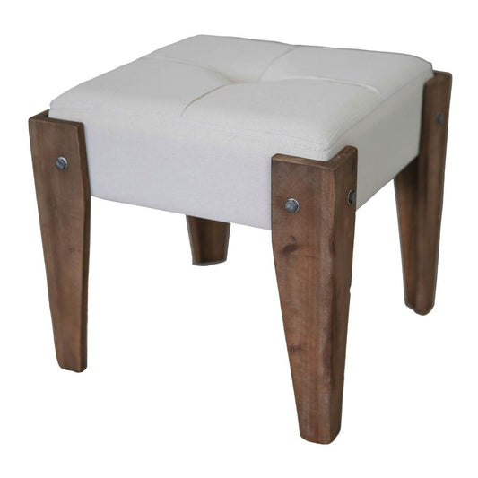 Tufted Fabric Stool