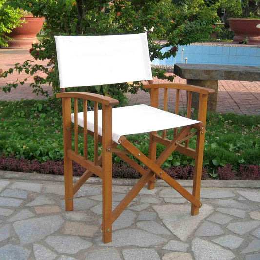 Set of Two Directors Chair with Mission Style Arms