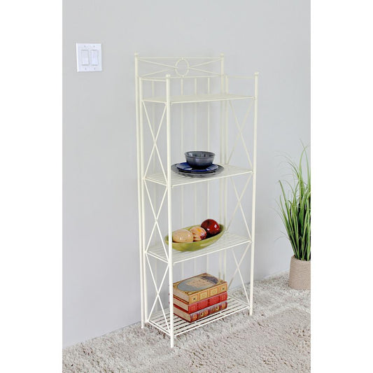 4-Tier Iron Folding Bakers Rack