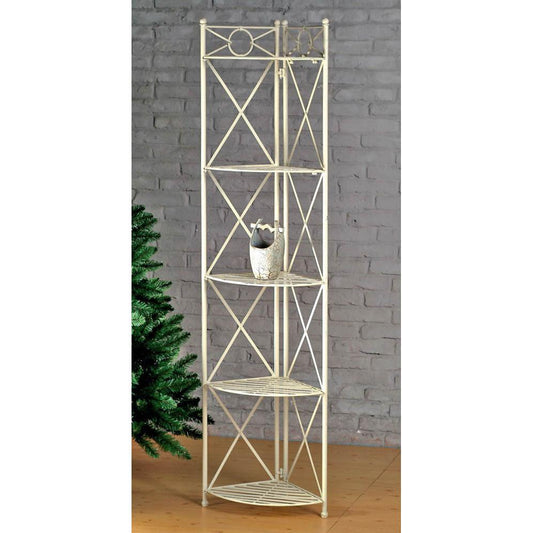 Iron 5-Tier Corner Shelf