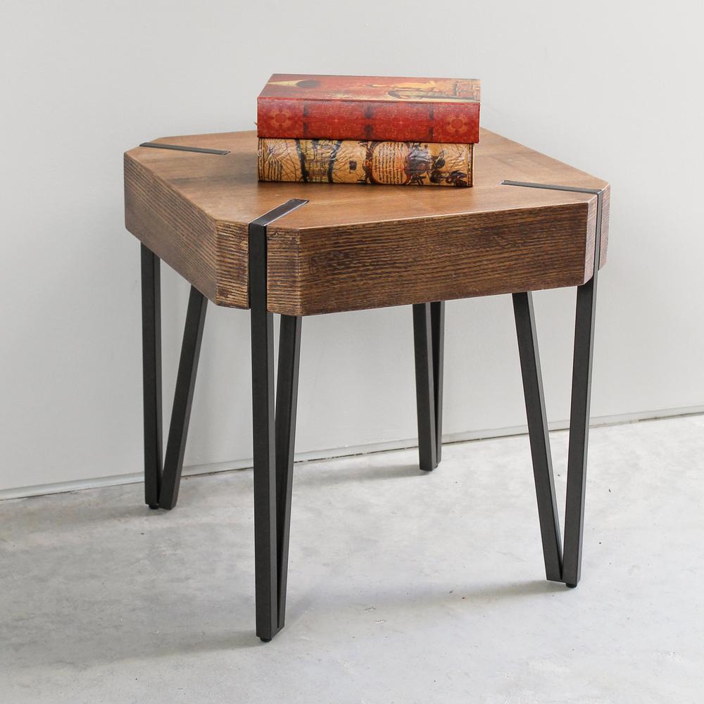 Hamburg Contemporary Contemporary MDF/Metal End Table