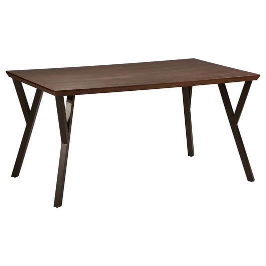 Hamburg Contemporary Contemporary MDF/Metal Dining Table