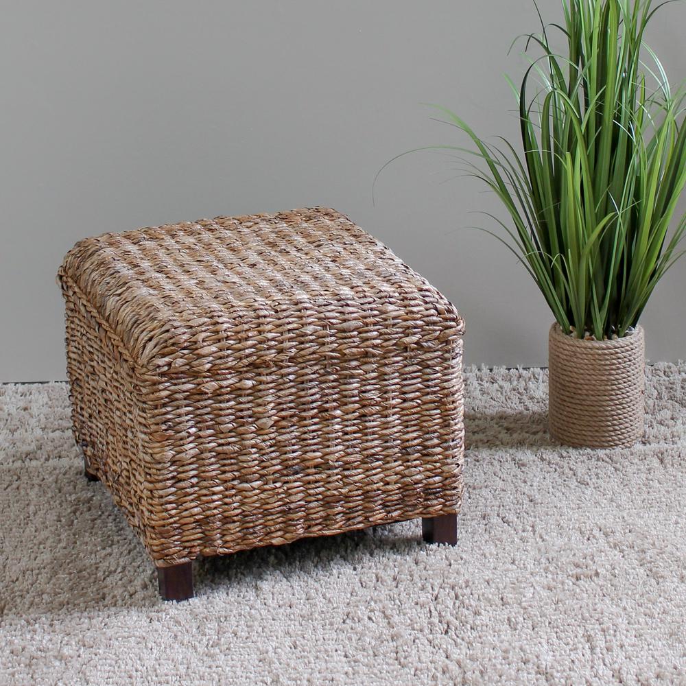 Arizona Abaca Square Cushioned Top Stool