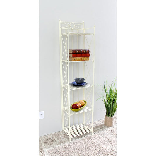 5-Tier Iron Folding Bakers Rack