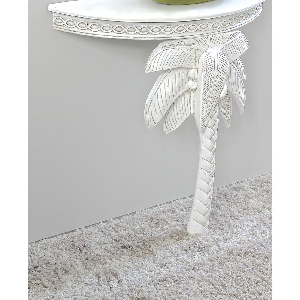 Windsor Carved Exotic Palm Tree Wall Table