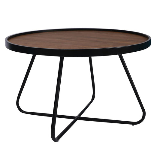 Modern MDF top coffee Table with powder coated metal t