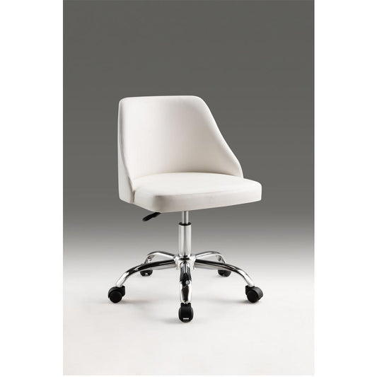 Office Chair - White and Chrome