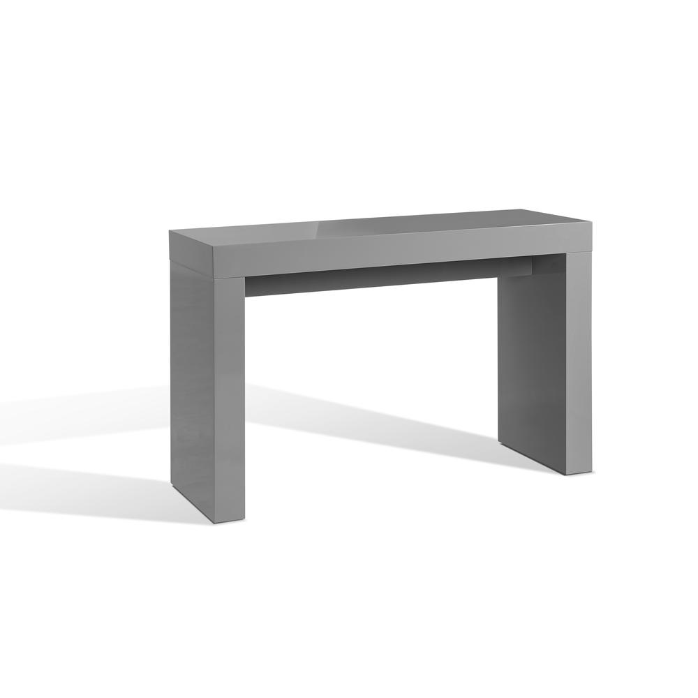 Console Table, Mdf Lacquered, Gray