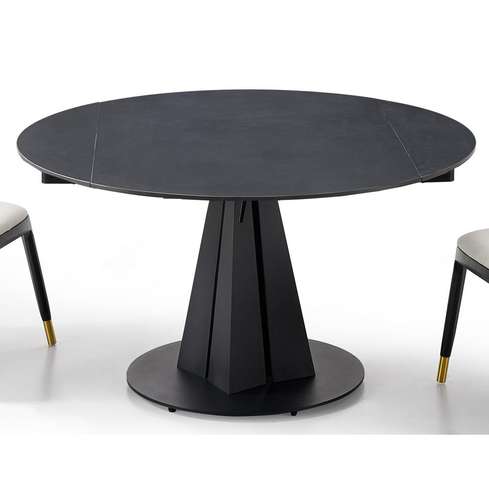 Sintered Stone Dining Table with Solid Steel Legs