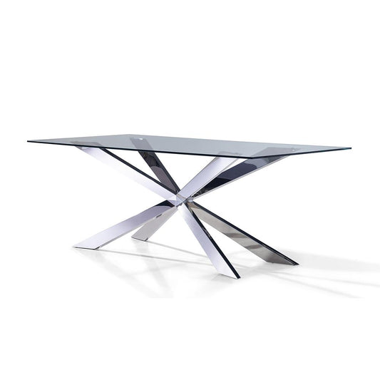 72'' DINING TABLE WITH CHROME BASE