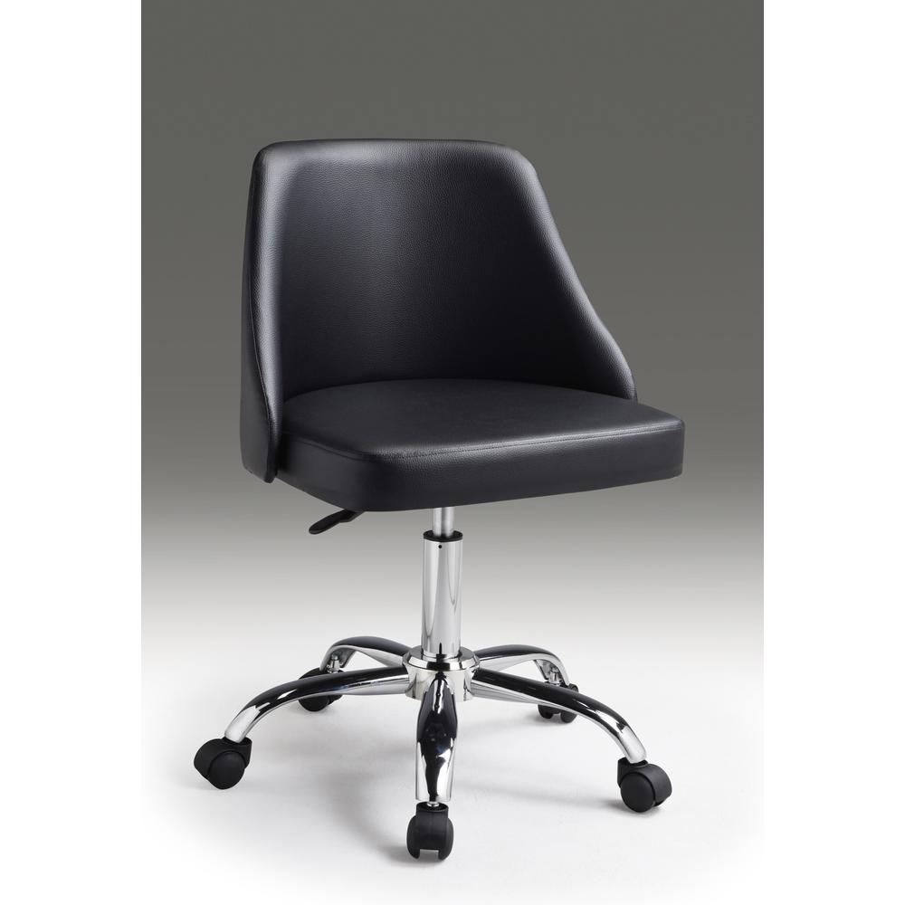 Office Chair - Black & Chrome