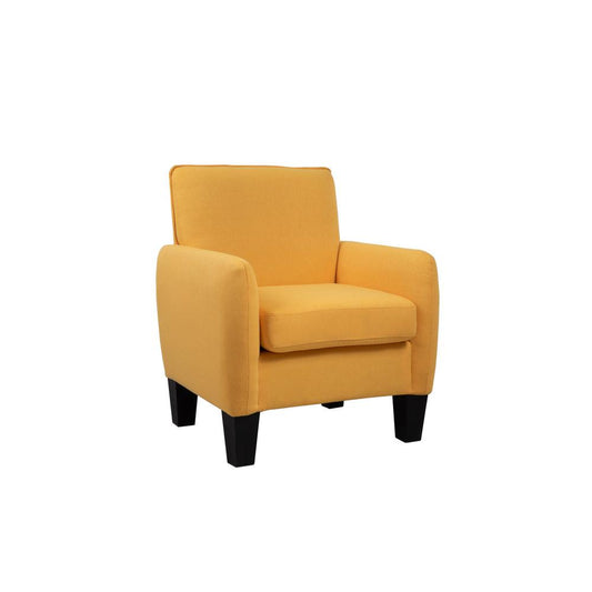 Alyssa Yellow Linen Accent Armchair