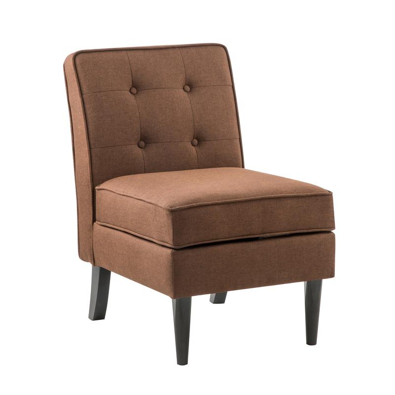 Oliver Brown Fabric Storage Accent Chair