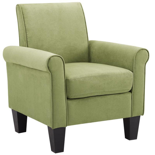 Angelo Green Microfiber Fabric Armchair