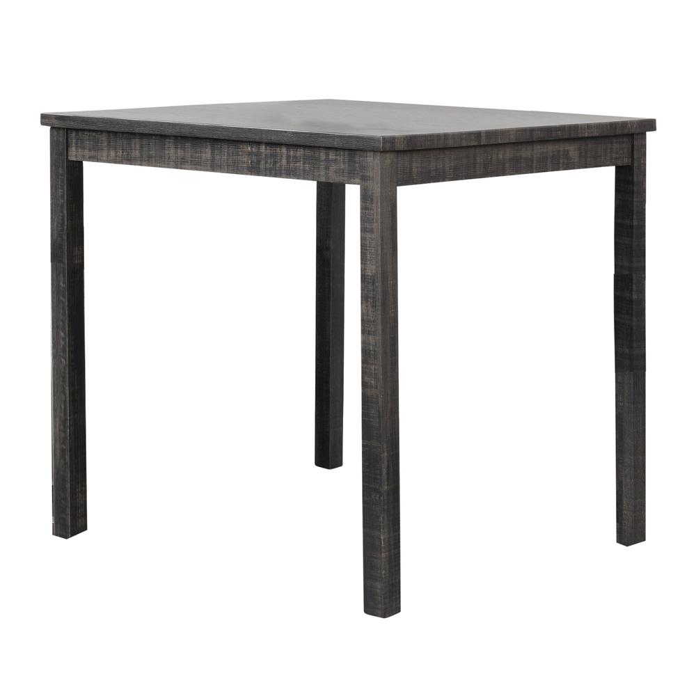 Vitaliya 36" Black Charcoal Square Counter Height Table