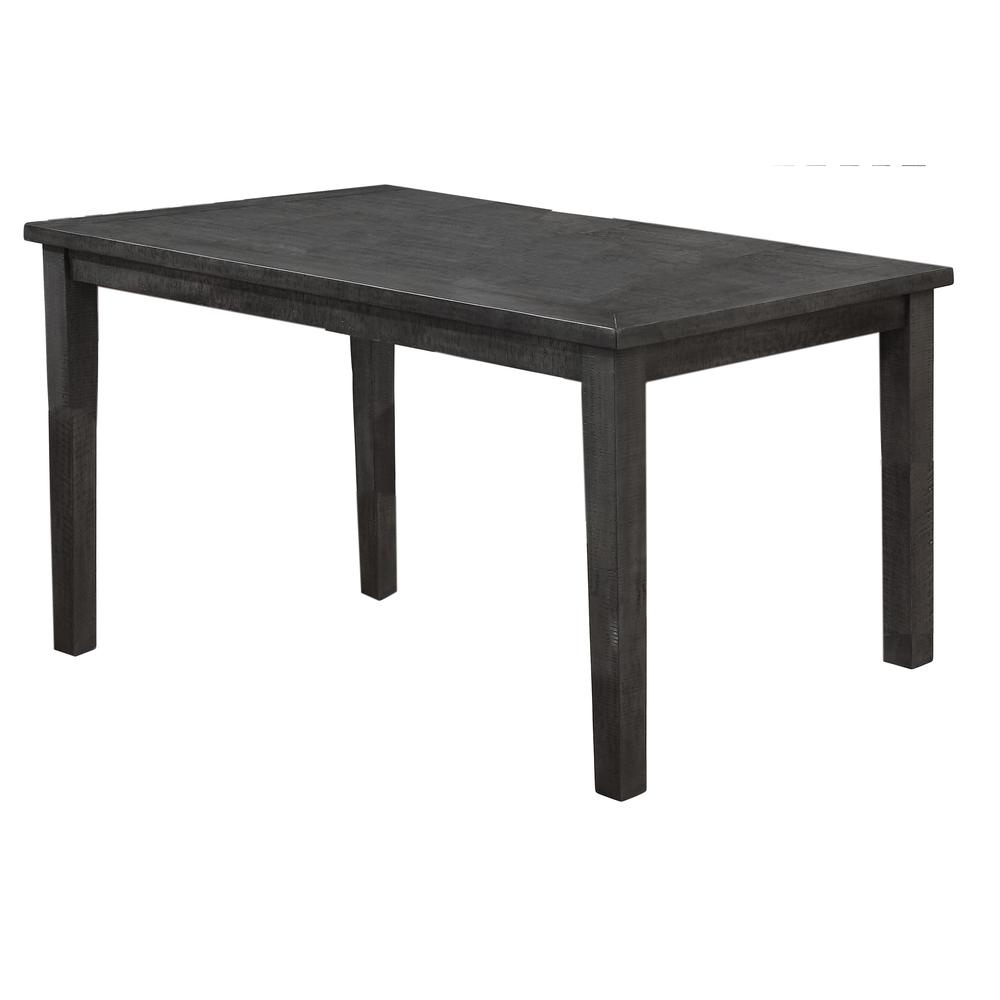 Best Master Furniture Wendy 60" Solid Wood Dining Table in Rustic Gray