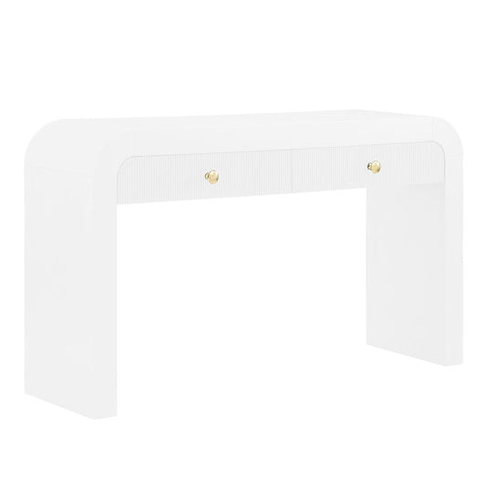 Bellagio White Wood Sofa Table