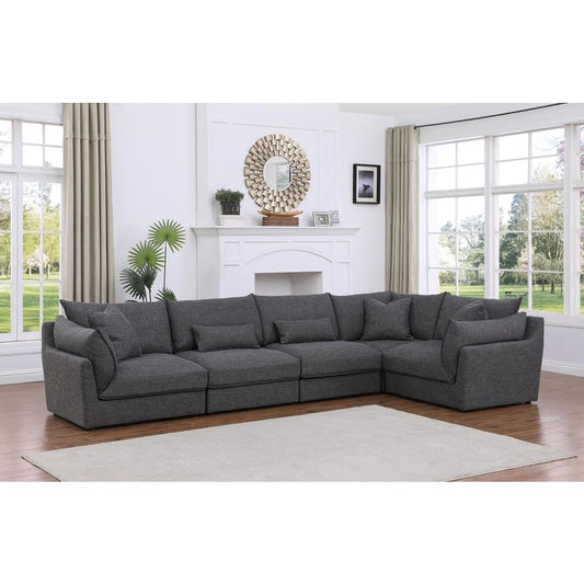 Costin Dark Grey 5-Piece Sectional Set